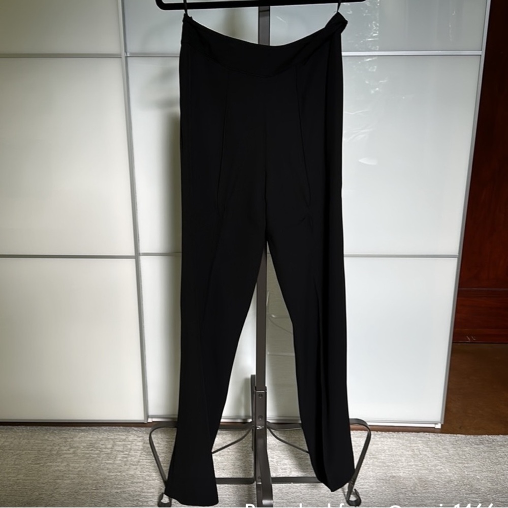Mugler Black Pants - seamed trousers